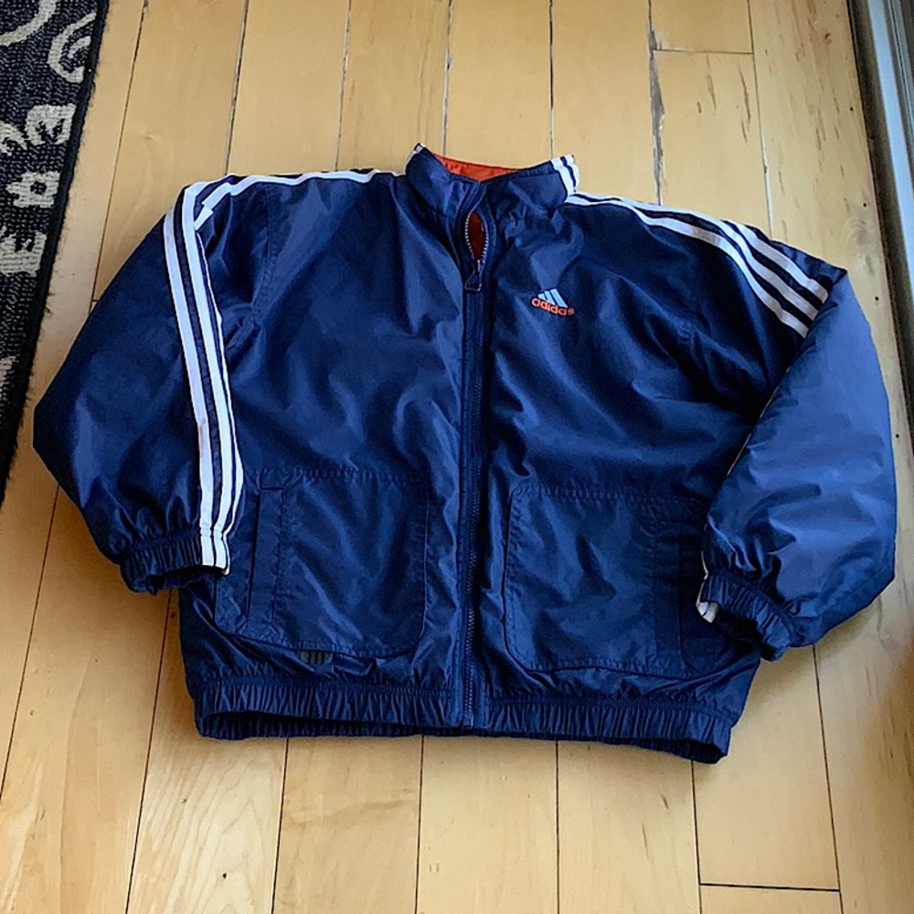 90s Vintage Adidas Youth Medium Puffer Jacket